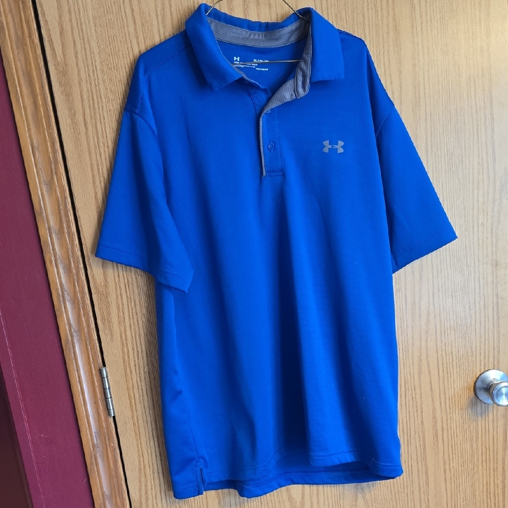 Under Armour Men's Vibrant Blue Polo